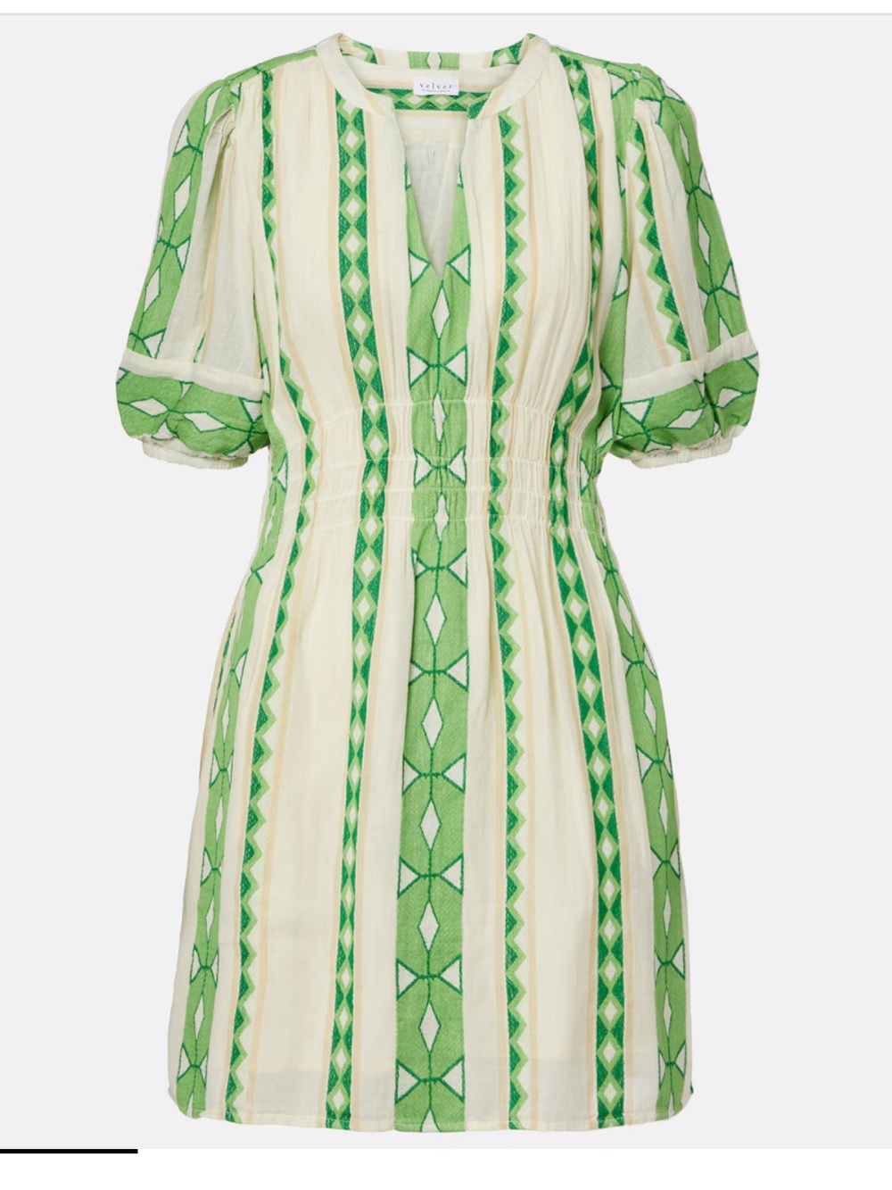Velvet by Graham & Spencer Lucy patterned cotton minidress - Picture 3 of 10